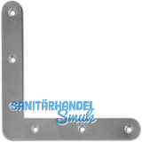 Scheinhaken zum Einlassen, rund, 100 x 16 x 1,50 mm, Alu naturblank