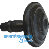 SCHRGHOFER Trknopf KLAM, fest vernietet in Zierros. rund, Eisen alt geb.