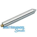 Senklot Lange Form aus Stahl mit abschraubbarer Messingkappe 220 Gramm