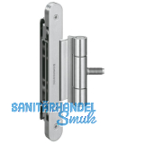 Türband VN 3747/100 Compact 3D,f. stumpfe Türen, Bandhöhe 95 mm, Edelstahl matt