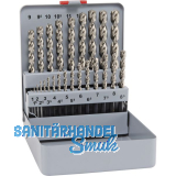 MAYKESTAG Spiralbohrer-Kassette DIN338RN HSS-Eco-Forte 1.0-13.0 mm 25-teilig