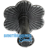 Stiegengriffsttze z. klemmen, Ros.  80mm,Wandab.60 mm,verzinkt geschwrzt pat.