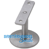 Stiegengriffsttze flach, Ros.  61 mm, Wandab. 60 mm, Edelstahl