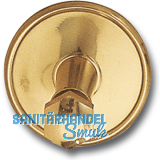 Stiegengriffsttze zum Klemmen, Ros.  70 mm, Wandab. 60 mm, Messing poliert