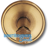 Stiegengriffsttze zum Klemmen, Ros.  70 mm, Wandab. 60 mm, Messing patiniert
