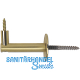 Stiegengriffsttze Rosetten  50 mm, Wandabstand 75 mm, Messing poliert