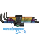 WERA Sechskant Stiftschlssel-Satz lang Multicolour 950 SPKL/9SMN 9-teilig