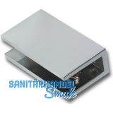 Glastablar-Klemmtrger Umag, Glas 6-8 mm, Breite 25 mm,Messing verchromt poliert