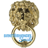 Trklopfer 100 x 165 mm, Lwenkopf, Messing poliert