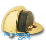 Bodentrpuffer - Bodenpl.  45 mm, Anschlagh. 17 mm, Messing poliert