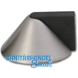 Bodentrpuffer - Bodenpl. 50 mm,Anschlagh. 26 mm, Messing vernickelt matt