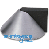 Bodentrpuffer - Bodenpl. 50 mm, Anschlagh. 26 mm, Messing verchromt matt