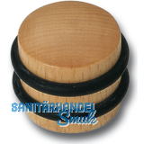 Bodentrpuffer -  40 mm, Hhe 34 mm, Anschlag 2 Gummiringe, Buche