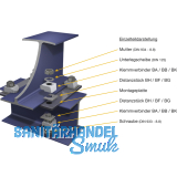BEAM CLAMP BA2G16 Stahltrgerklemme M16 Sphaeroguss feuerverzinkt mit Zulassung