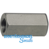 DIN6334 M 6x 18 Edelstahl A2 Sechskant-Langmutter 3 d