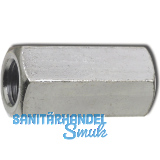 DIN6334 M 3x 10 verzinkt Sechskant-Langmutter