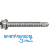 DIN7504K 4.8x 19 Edelstahl A2 Sechskant-Bohrschraube ~ISO15480