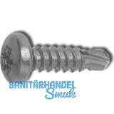 DIN7504M 2.9x 13 Torx 8 Edelstahl A2 Linsen-Bohrschraube