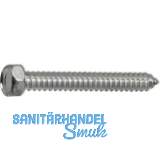 DIN7976C 4.2x9.5 verzinkt Sechskantkopf-Blechschraube ~ISO1479