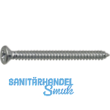 DIN7982C 2.2x6.5 Phillips Kreuzschlitz verzinkt Senkkopf-Blechschraube ~ISO 7050