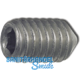ISO4027 M 3x 4 Edelstahl A2 Gewindestift mit Spitze Innensechskant (DIN 914)