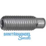 ISO4028 45H M 5x 6 verzinkt Gewindestift mit Zapfen Innensechskant (DIN 915)