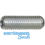 ISO4029/DIN916 45H M 3x 3 verzinkt Gewindestift mit Ringschneide und ISK