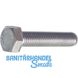ISO4017 M 3x 8 Edelstahl A2 Sechskantschraube ohne Schaft (DIN 933)