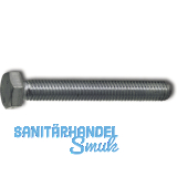 DIN 961 8.8 M10x1.25x 25 verzinkt 6kt-Feingewindeschrauben ohne Schaft