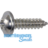DIN 968C 3.5x 16 Phillips Kreuzschlitz verzinkt Blechschraube mit Bund
