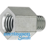 Gewindereduzierstcke von M 6 auf M 8 verzinkt Sechskantausfhrung