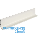 Griffmulde Aktor L-Profil horizontal, L 5000 mm, H 49 mm, Alu wei RAL 9010