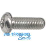 ISO7380-1 10.9 M 3x 8 verzinkt Linsenschraube mit Innensechskant