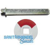 GRUNDMANN Notffner f. WC,-Schilder u Ros m Sichtschlitz, 60, Stahl gelb passiv