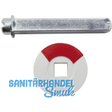 GRUNDMANN Notffner f. WC, -Schilder u Ros m Sichtschlitz, 60, Stahl verz