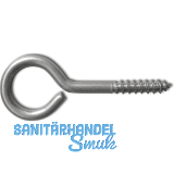 Ringschraube mit Holzgewinde 4.0x30 Edelstahl A2