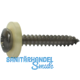 Fensterbankschraube 3.9x16 Phillips Kreuzschlitz Edelstahl A2 mit Polyamid-Sch.