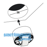 Roller-Mini soft, Rollen  27 mm, Bohr  36 mm, Kunststoff schwarz