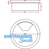 SECOTEC Kabeldurchgang rund 80 mm 3-teilig wei SB-1 BL12