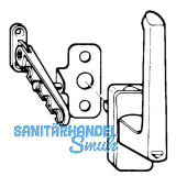 Dreh-Kipp- Begrenzer ROTO, Kunststoff wei