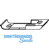 MACO Schlieteil, Falzluft 4 mm, Versatz 9 mm, links/rechts, silber (30545)