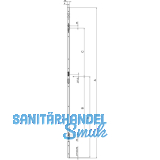 Schlieleiste B001 \"Q\" zu AS 2600 Syst. 13mm, rechts,verzinkt silber