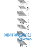 Gleitabschlussprofil U Alu silber eloxiert 15/2700 mm