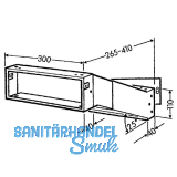 Durchwurfbriefkasten schrg, ausziehbar, 300x110x265-410, Stahl verzinkt
