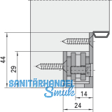 Aufnahmeelemente VX 7501-3D, Stahl verzinkt