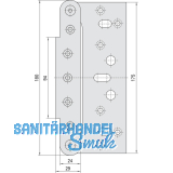 Aufnahmeelemente VX 7502-3D, Stahl verzinkt