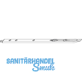 Innentrkantriegel 425 mm, Radius 90, Stahl silberfrbig (58030)