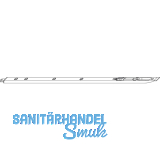 Innentrkantriegel 600 mm, Radius 90, Stahl silberfrbig (58469)