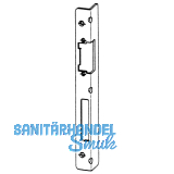 Winkelschlieblech zu KFV AS f. Falle u. Riegel, Falz 4 mm, links, verz. silber