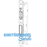 Schlieblech zu KFV AS 3500 \"Q\" f. Falle u. Riegel, 245x24x6, links, Edelstahl